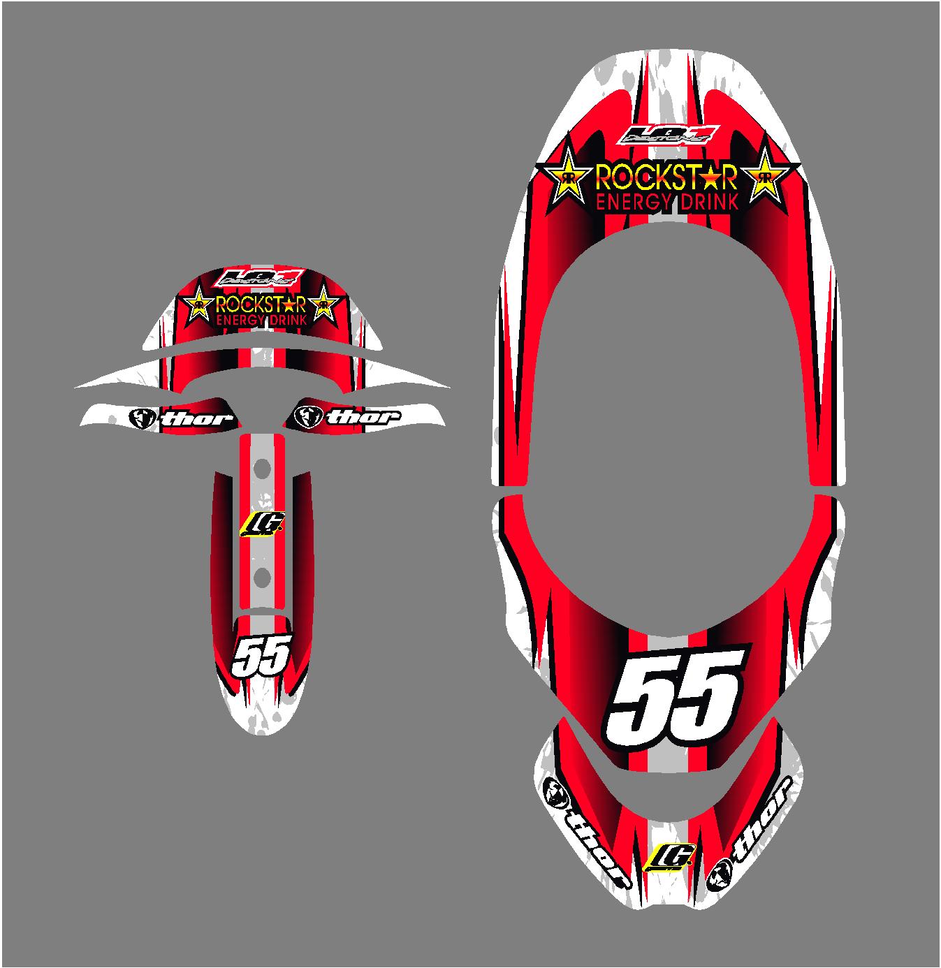 leatt graphics, alpinestar graphics, neck brace graphics, motcross